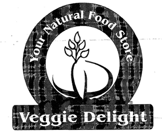 YOUR NATURAL FOOD STORE VEGGIE DELIGHT logo