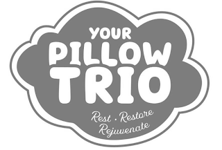 YOUR PILLOW TRIO REST · RESTORE REJUVENATE logo