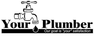 YOUR PLUMBER OUR GOAL IS "YOUR" SATISFACTION logo