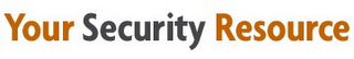 YOUR SECURITY RESOURCE logo