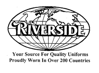 YOUR SOURCE FOR QUALITY UNIFORMS PROUDLY WORN IN OVER 200 COUNTRIES RIVERSIDE logo