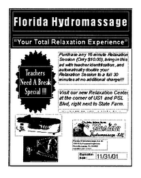 YOUR TOTAL RELAXATION EXPERIENCE logo