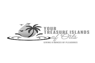 YOUR TREASURE ISLANDS OF OILS GIVING U OUNCES OF PLEASURES logo