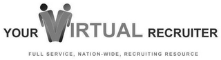 YOUR VIRTUAL RECRUITER FULL SERVICE, NATIONWIDE, RECRUITING RESOURCE logo