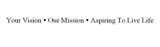 YOUR VISION OUR MISSION ASPIRING TO LIVE LIFE logo