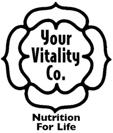 YOUR VITALITY CO. NUTRITION FOR LIFE logo