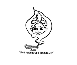 "YOUR WISH IS OUR COMMAND" logo