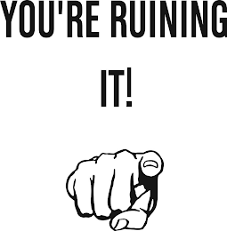 YOU'RE RUINING IT! logo