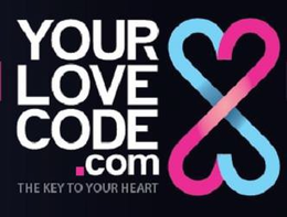 YOURLOVECODE.COM THE KEY TO YOUR HEART logo