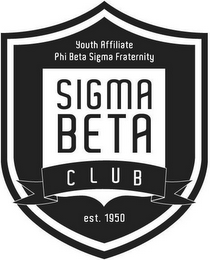YOUTH AFFILIATE PHI BETA SIGMA FRATERNITY SIGMA BETA CLUB EST. 1950 logo