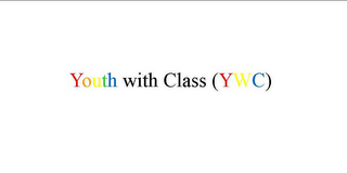 YOUTH WITH CLASS (YWC) logo
