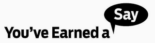 YOU'VE EARNED A SAY logo