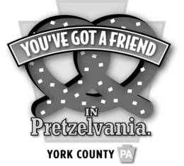 YOU'VE GOT A FRIEND IN PRETZELVANIA. YORK COUNTY PA logo