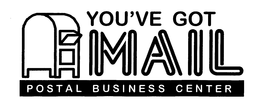 YOU'VE GOT MAIL POSTAL BUSINESS CENTER logo