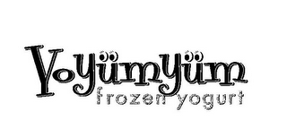 YOYUMYUM FROZEN YOGURT logo