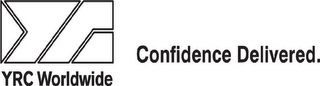 YR YRC WORLDWIDE CONFIDENCE DELIVERED. logo