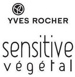 YR YVES ROCHER SENSITIVE VÉGÉTAL logo