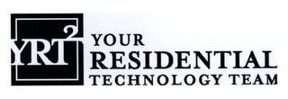 YRT2 YOUR RESIDENTIAL TECHNOLOGY TEAM logo