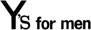 Y'S FOR MEN logo