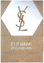 YSL L'HOMME YVESSAINTLAURENT logo