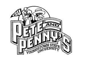YSU PETE AND PENNY'S YOUNGSTOWN STATE UNIVERSITY logo