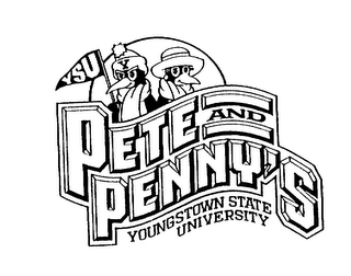 YSU PETE AND PENNY'S YOUNGSTOWN STATE UNIVERSITY logo