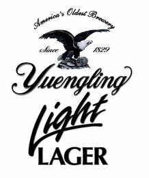 YUENGLING LIGHT LAGER AMERICA'S OLDEST BREWERY SINCE 1829 logo