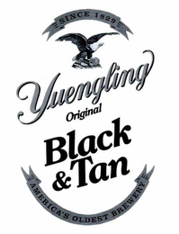 YUENGLING ORIGINAL BLACK & TAN SINCE 1829 AMERICA'S OLDEST BREWERY logo