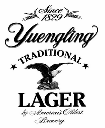 YUENGLING TRADITIONAL LAGER SINCE 1829 BY AMERICA'S OLDEST BREWERY logo