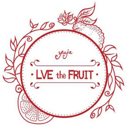 YUJA LVE THE FRUIT logo