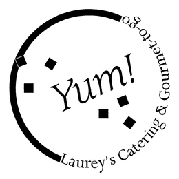 YUM! LAUREY'S CATERING & GOURMET-TO-GO logo
