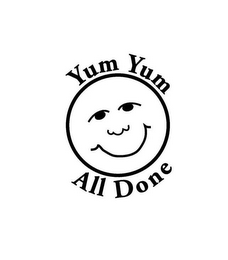 YUM YUM ALL DONE logo