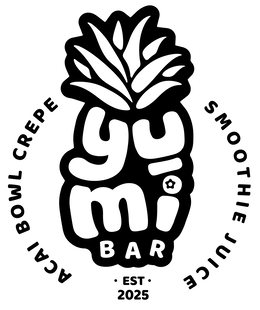 YUMI BAR ACAI BOWL CREPE EST 2025 SMOOTHIE JUICE logo