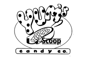 YUM'S U-SCOOP CANDY CO. logo