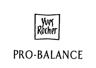 YVES ROCHER PRO-BALANCE logo