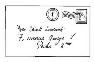 YVES SAINT LAURENT 7, AVENUE GEORGE V PARIS 8 IME YSL PARIS 8 logo