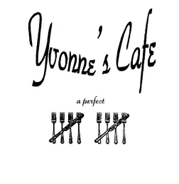 YVONNE'S CAFE A PERFECT logo