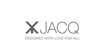 YX JACQ DESIGNED WITH LOVE FOR ALL logo