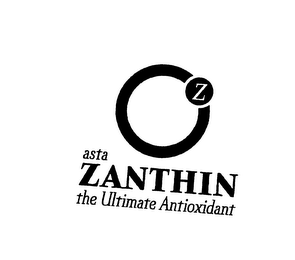 Z ASTA ZANTHIN THE ULTIMATE ANTIOXIDANT logo