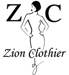 Z C ZION CLOTHIER logo