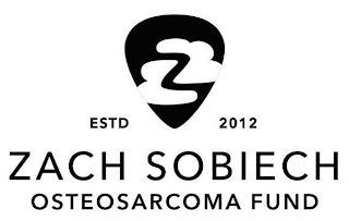 Z ESTD 2012 ZACH SOBIECH OSTEOSARCOMA FUND logo
