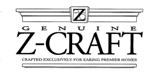 Z GENUINE Z-CRAFT CRAFTED EXCLUSIVELY FOR ZARING PREMIER HOMES logo