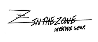 Z IN THE ZONE ATTITUDE WEAR logo