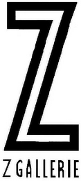 Z Z GALLERIE logo
