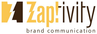 Z ZAP!-IVITY BRAND COMMUNICATION logo