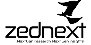 Z ZEDNEXT NEXT GEN RESEARCH. NEXT GEN INSIGHTS. logo