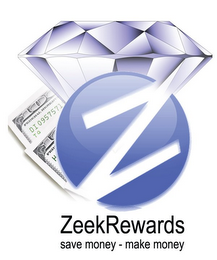 Z ZEEKREWARDS SAVE MONEY - MAKE MONEY logo