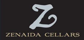 Z ZENAIDA CELLARS logo