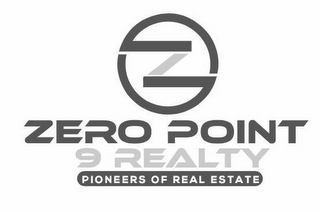 Z ZERO POINT 9 REALTY PIONEERS OF REAL ESTATE logo