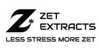 Z ZET EXTRACTS LESS STRESS MORE ZET logo